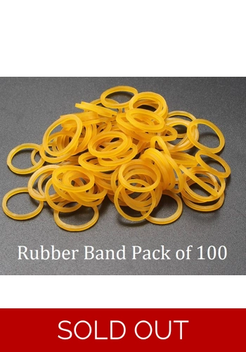 Rubber Bands for Mini Rubber Band Keychain Gun (Pack of 100)